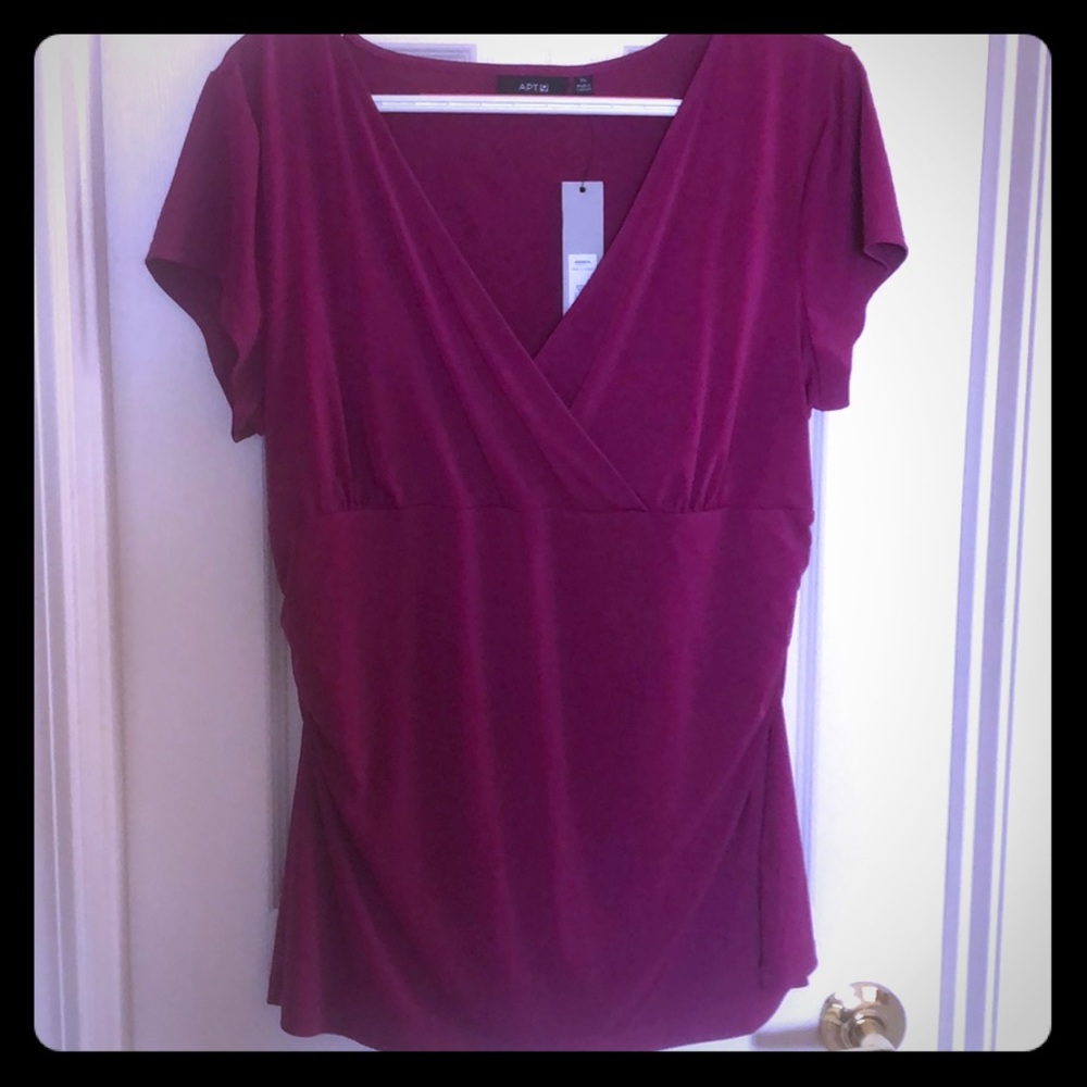 New with tags dress shirt - raspberry color